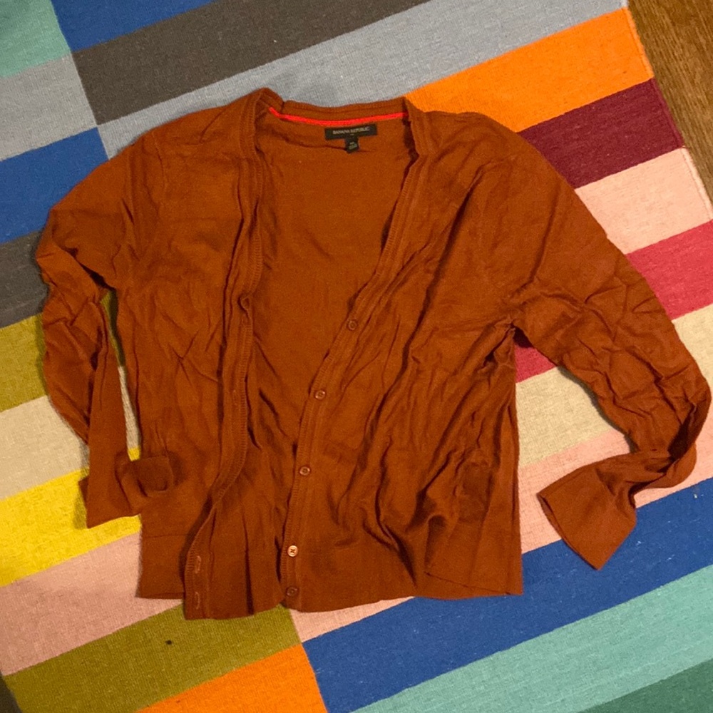Caramel brown Banana Republic cardigan XL